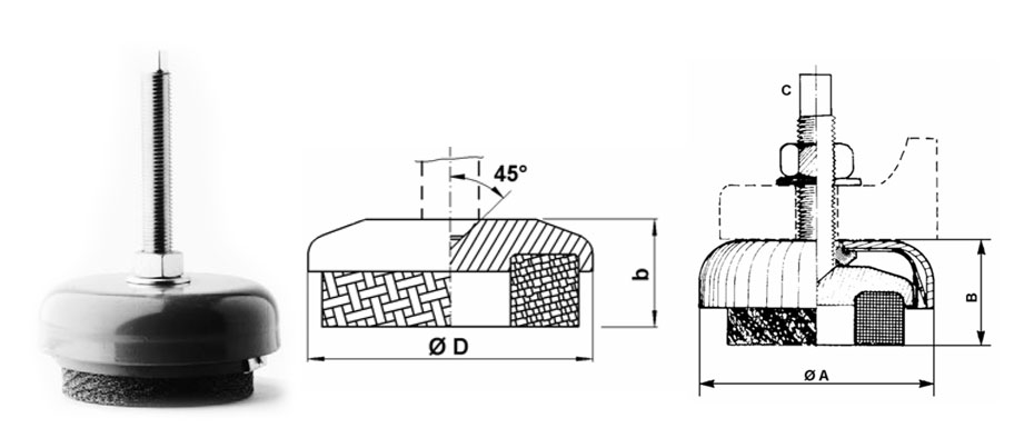 V43W - V46HW全金屬機器安裝件