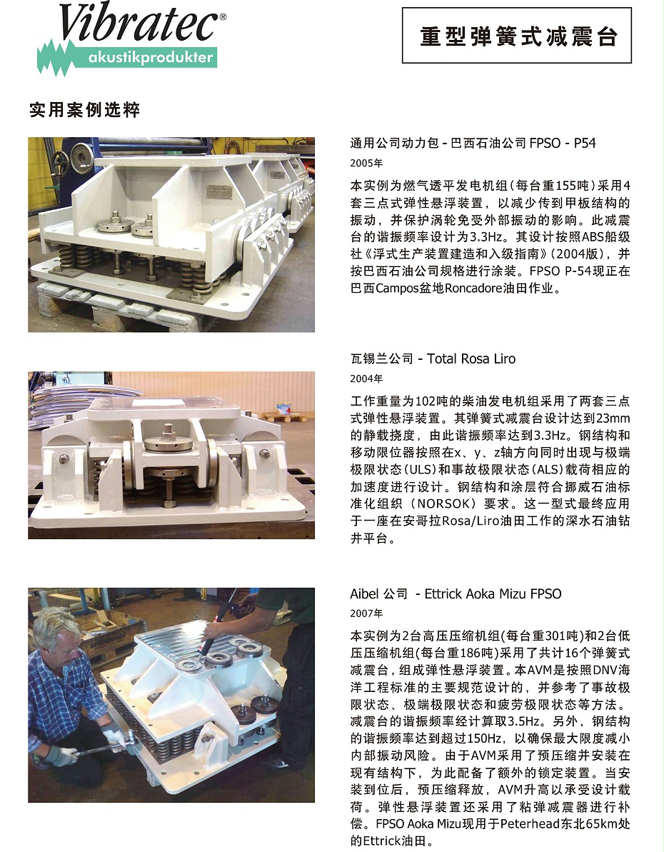 重型彈簧式減震臺(tái)