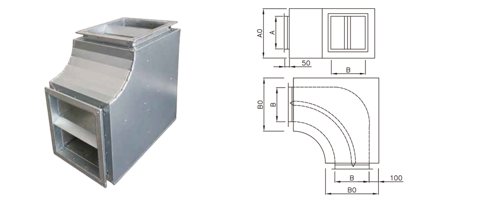 JNA100系列消聲彎頭