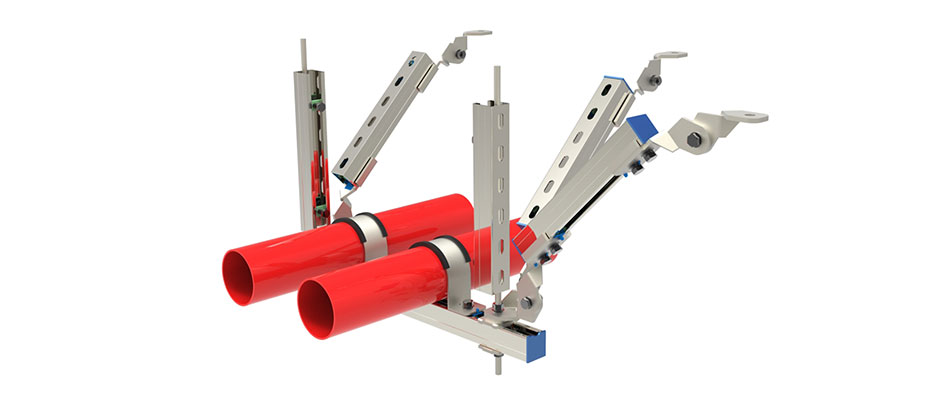 多管雙向抗震支架