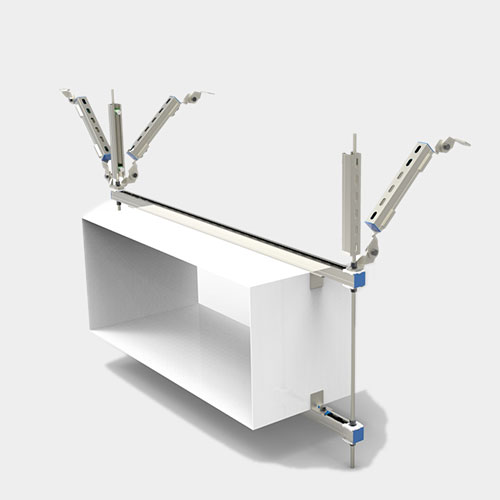 矩形風(fēng)管雙向抗震支架