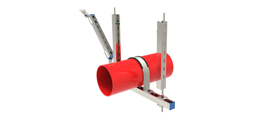 DN200以上單管側向抗震支架