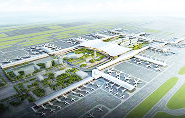 杭州蕭山機(jī)場(chǎng)三期T4航站樓主機(jī)房安裝金諾水泵減震器案例！