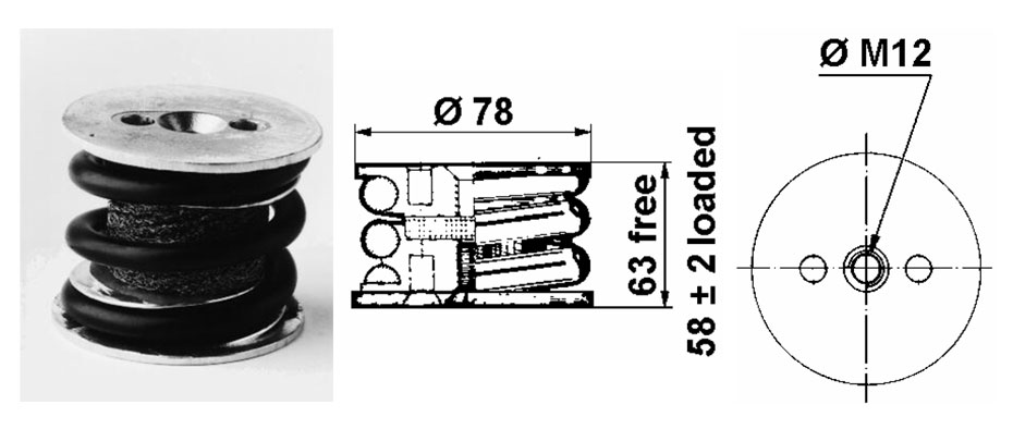 VT4421全金屬彈簧減震器